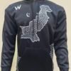 Wearees black polyester hoodie with a prominent Pakistan map design - warmth and heritage in style.