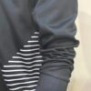 Close-up of the Pakistan map design on Wearees black polyester hoodie - cultural pride meets modern fashion.